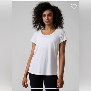 Athleta Stratus II Tee white medium